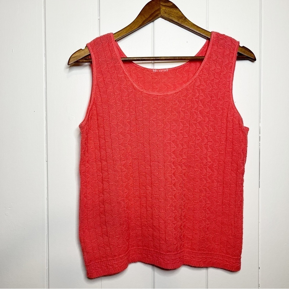 Pink Knit Tank Top.